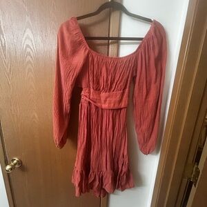 Amazon Women's Mini Dress - Rust Red